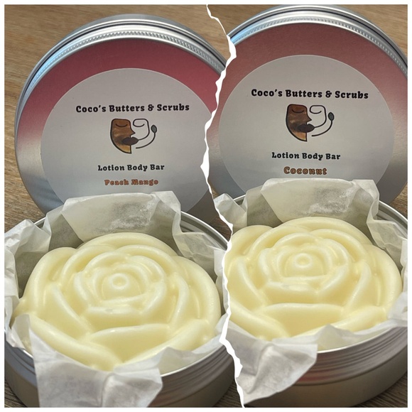 Coconut & Peach Mango Lotion Bar - Picture 1 of 2